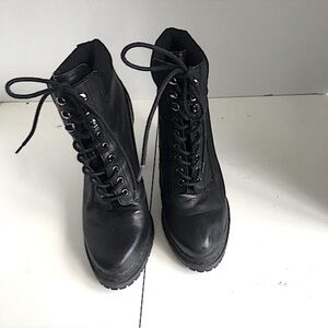 BCBGeneration Maude Heeled Combat Boot Size 8